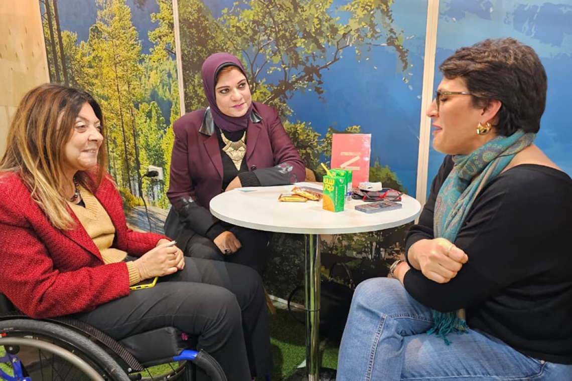 إيمان كريم ونسرين مكتبي تبحثان سبل التعاون بين مصر والنرويج في مجال الكتاب المسموع للطفل ذوي الإعاقة